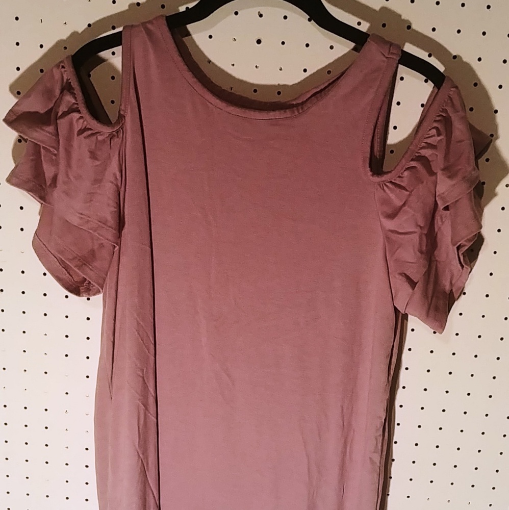 Light purple tee shirt dress